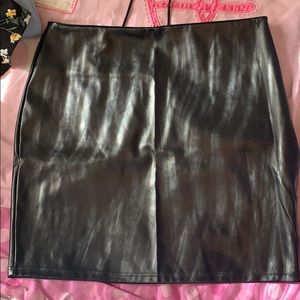 Leather skirt